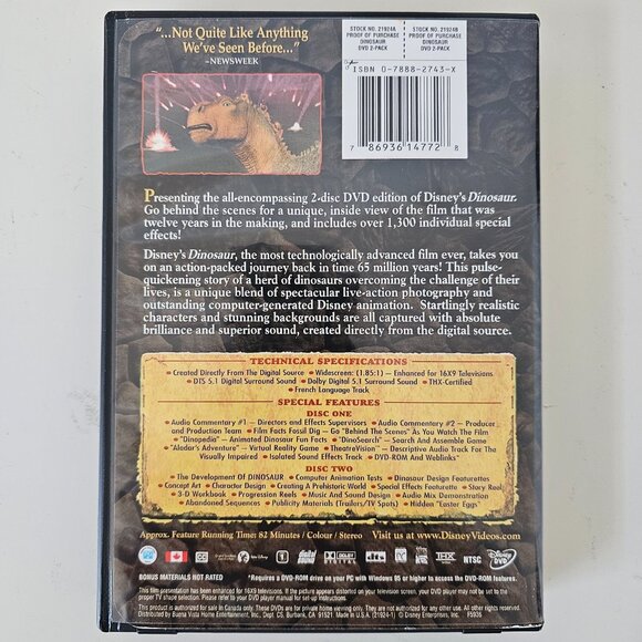 Dinosaur DVD 2000 2-Disc Collector's Edition - Alfre Woodard, Ossie Davis - Picture 5 of 6